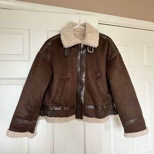 Teddy Lined Zip Up Jacket